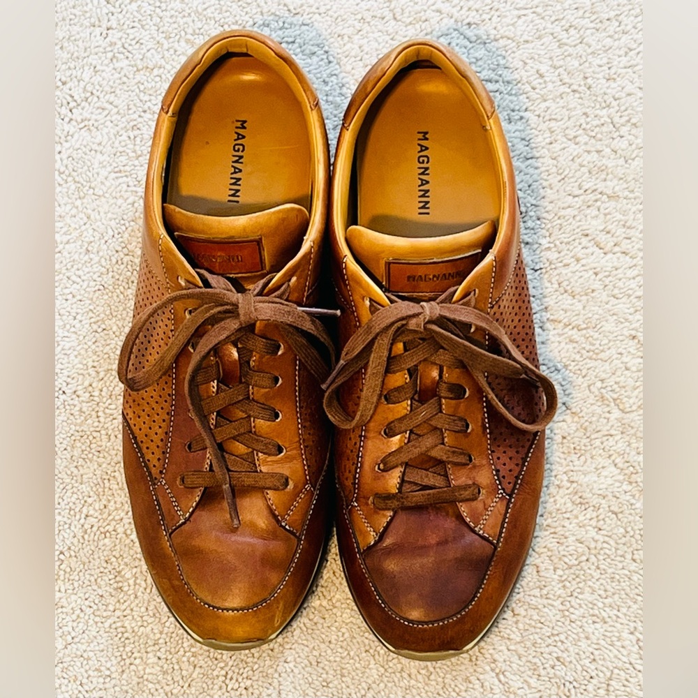 Magnanni Men's Brown Leather Shoes